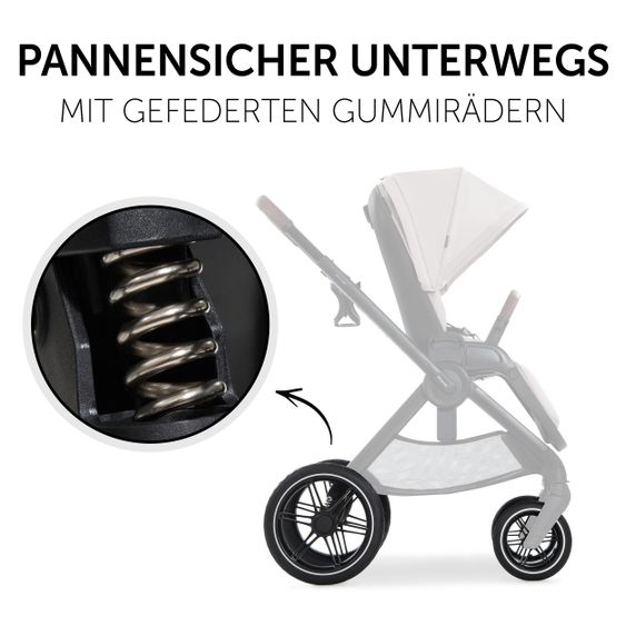 Hauck Buggy & Sportwagen Walk N Care mit Liegefunktion und drehbarem Sitz (bis 25 kg belastbar) - Beige