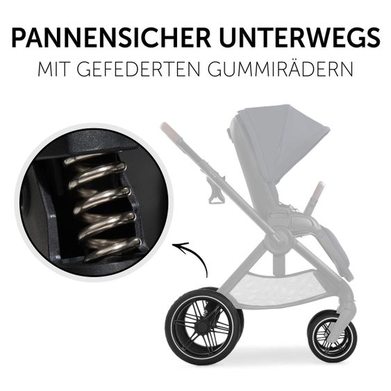 Hauck Buggy & Sportwagen Walk N Care mit Liegefunktion und drehbarem Sitz (bis 25 kg belastbar) - Dark Navy Blue