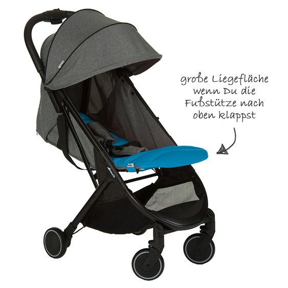Hauck Buggy Swift - Melange Grey Azure