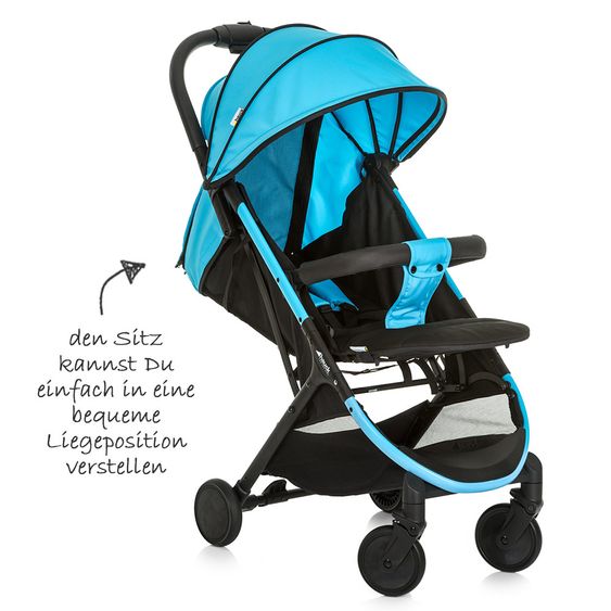 Hauck Buggy Swift Plus inkl. Schutzbügel - Neon Blue Caviar