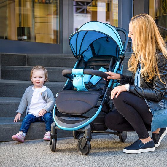 Hauck Buggy Swift Plus inkl. Schutzbügel - Neon Blue Caviar