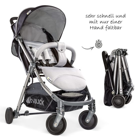 Hauck Buggy Swift Plus - Silver Charcoal