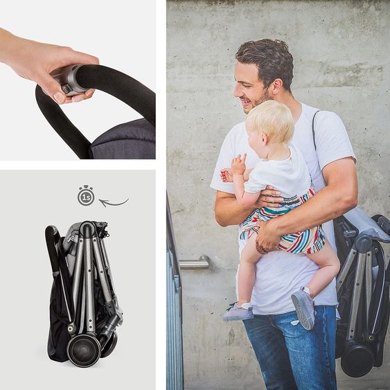 Hauck Buggy Swift Plus - Silver Charcoal