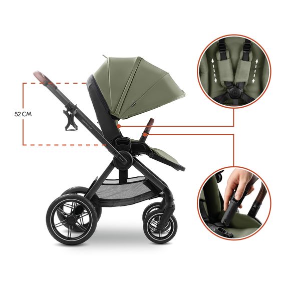 Hauck Set Passeggino Leggero Travel Comfort N Care & Tulip - Oliva