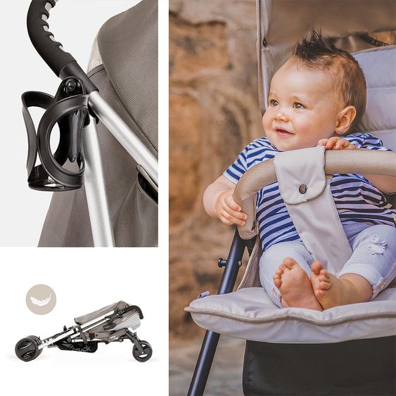 Hauck Buggy Vegas (bis 25 kg) - Charcoal