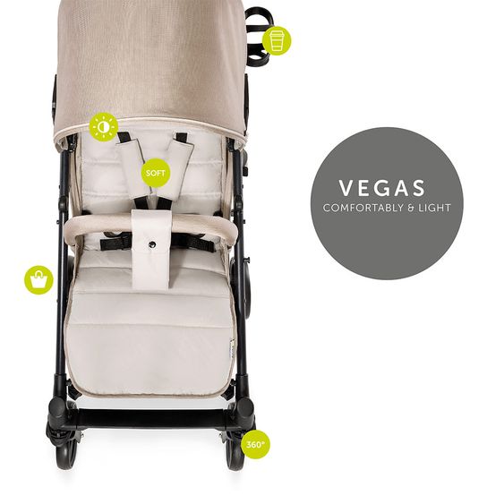 Hauck Buggy Vegas (bis 25 kg) - Fungi