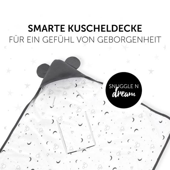 Hauck Einschlagdecke / Kuscheldecke Snuggle N Dream - Disney - Mickey Mouse Anthracite