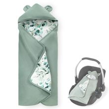 Einschlagdecke / Kuscheldecke Snuggle N Dream - Leaves Mint