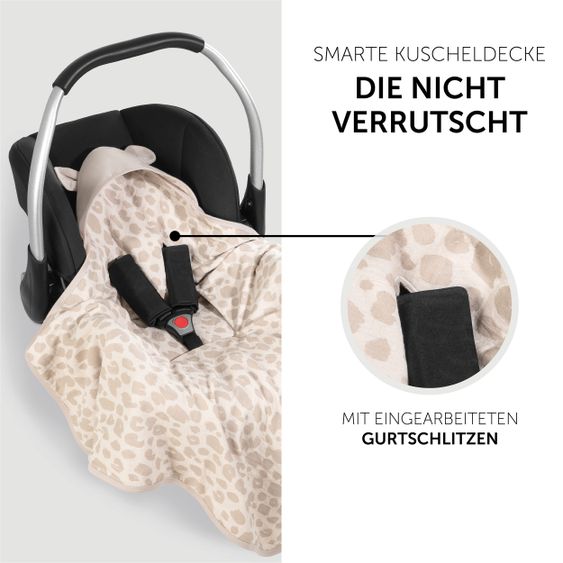 Hauck Einschlagdecke / Kuscheldecke Snuggle N Dream - Leo Natural