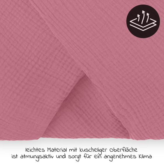 Hauck Einschlagdecke / Kuscheldecke Snuggle So Cosy - Berry