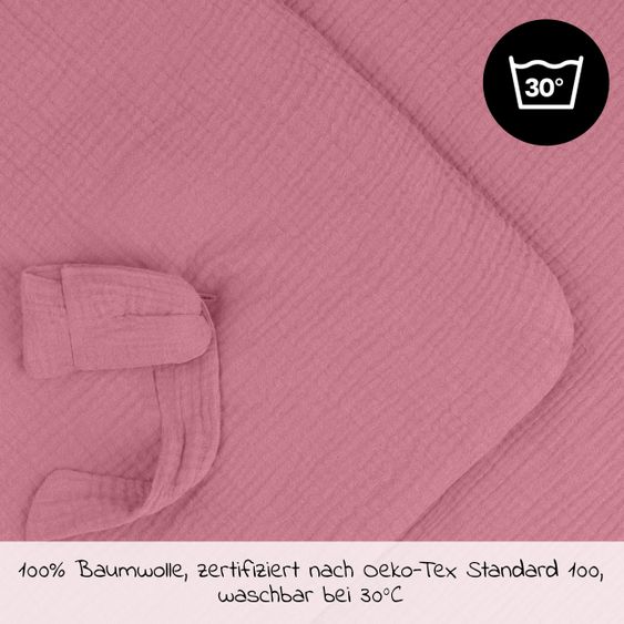 Hauck Einschlagdecke / Kuscheldecke Snuggle So Cosy - Berry