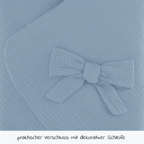 Hauck Einschlagdecke / Kuscheldecke Snuggle So Cosy - Dusty Blue