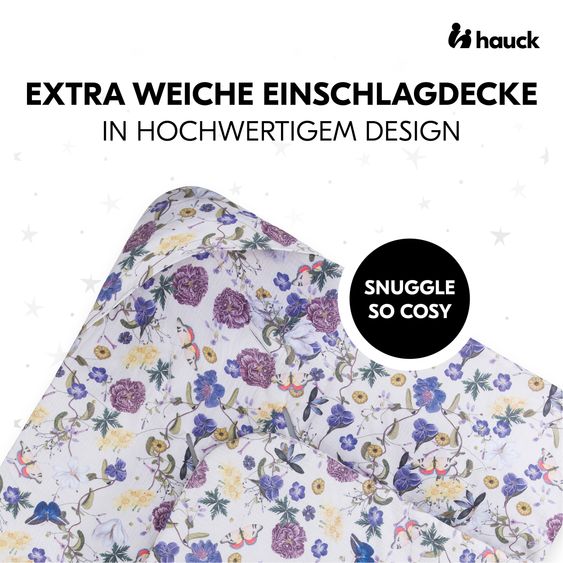 Hauck Einschlagdecke / Kuscheldecke Snuggle So Cosy - Floral Beige