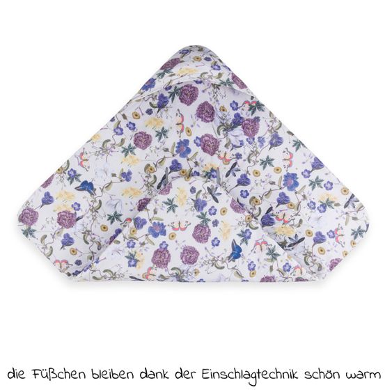 Hauck Einschlagdecke / Kuscheldecke Snuggle So Cosy - Floral Beige