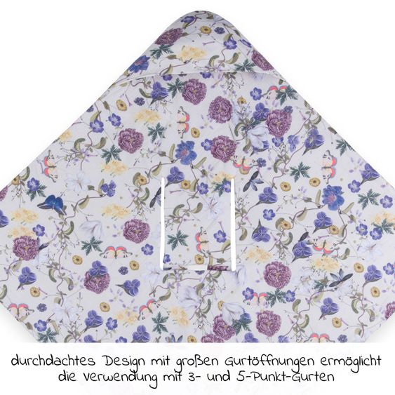 Hauck Einschlagdecke / Kuscheldecke Snuggle So Cosy - Floral Beige