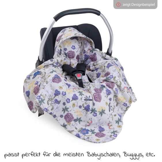 Hauck Einschlagdecke / Kuscheldecke Snuggle So Cosy - Floral Beige