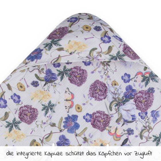 Hauck Einschlagdecke / Kuscheldecke Snuggle So Cosy - Floral Beige