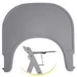 Vassoio e tavolino per seggiolone Alpha (Click Tray) - Grigio / Grigio