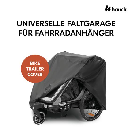 Hauck Faltgarage für Fahrradanhänger Bike Trailer Cover - Black
