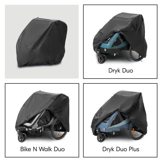 Hauck Faltgarage für Fahrradanhänger Bike Trailer Cover - Black