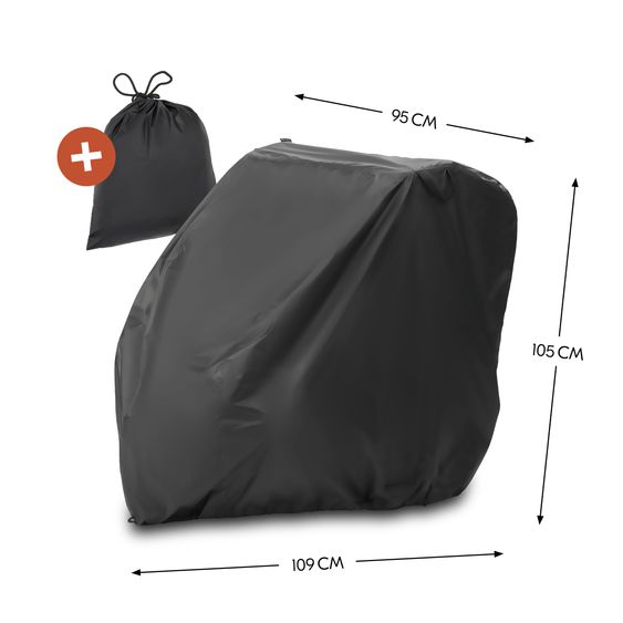 Hauck Faltgarage für Fahrradanhänger Bike Trailer Cover - Black