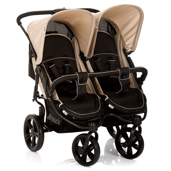 Hauck Geschwister-Kinderwagen Roadster Duo SLX - Caviar Almond