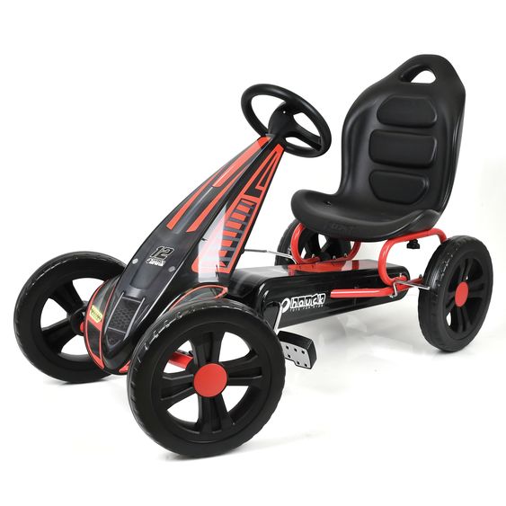 Hauck Gokart & Tretauto Cyclone mit verstellbarem Schalensitz (4-10 Jahre) - Red