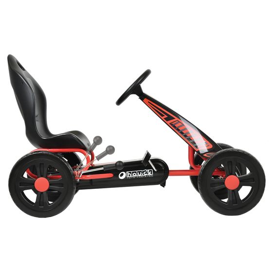 Hauck Gokart & Tretauto Cyclone mit verstellbarem Schalensitz (4-10 Jahre) - Red