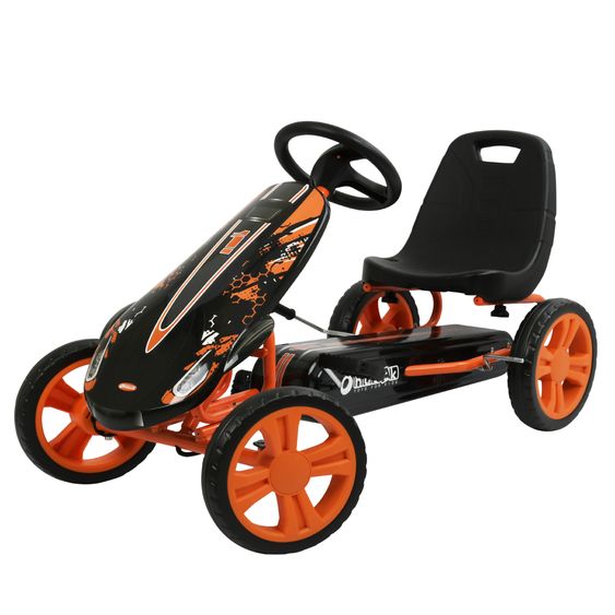 Hauck Speedster go-kart & pedal car with adjustable bucket seat (4-8 years) - Orange