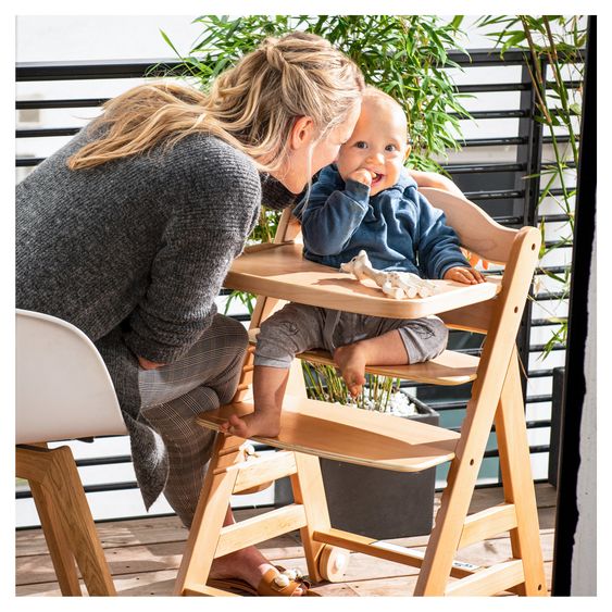 Hauck Hochstuhl Alpha Move - im Sparset inkl. Baby Seat + Baby Seatpad + Essbrett + Sitzkissen