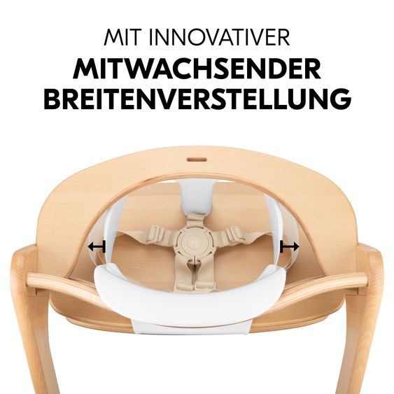 Hauck Hochstuhl Alpha Move - im Sparset inkl. Baby Seat + Baby Seatpad + Essbrett + Sitzkissen