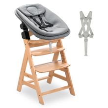 Hochstuhl Alpha Newborn Set Pro - Nature Grey