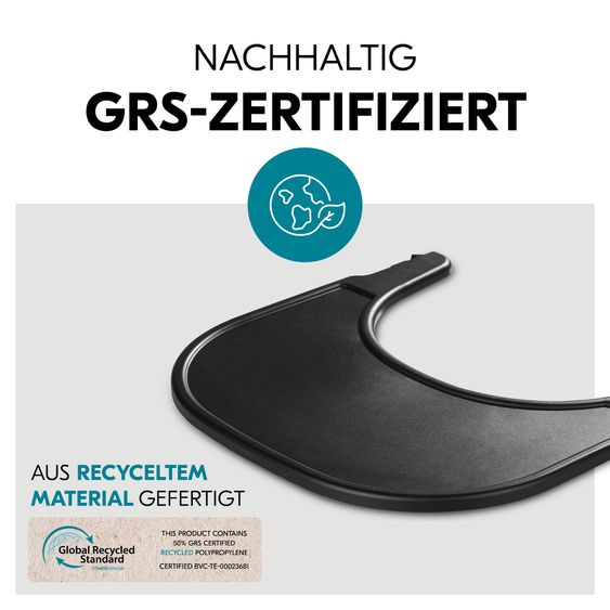 Hauck Hochstuhl Alpha Plus Black - im Sparset inkl. Baby Seat + Baby Seatpad + Click Tray