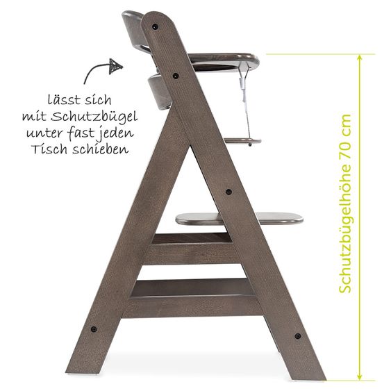 Hauck Hochstuhl Alpha Plus - Charcoal