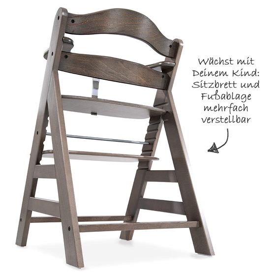 Hauck Hochstuhl Alpha Plus - Charcoal