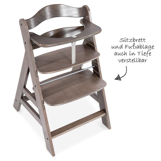 Hauck Hochstuhl Alpha Plus - Charcoal