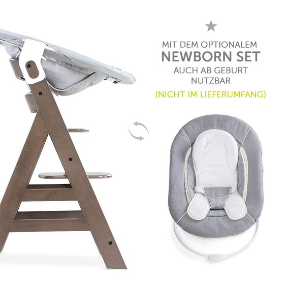 Hauck Hochstuhl Alpha Plus - Charcoal
