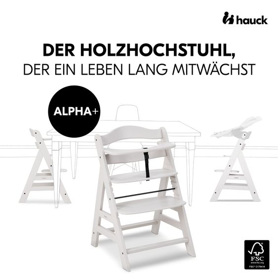 Hauck Hochstuhl Alpha Plus - Creme