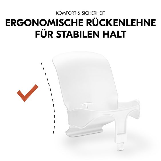 Hauck Hochstuhl Alpha Plus Grey - im Sparset inkl. Baby Seat + Baby Seatpad + Click Tray