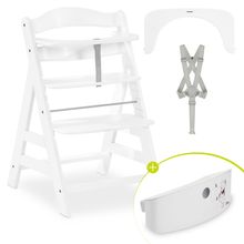High Chair Alpha Plus - in the savings set incl. storage basket Winnie Pooh - White