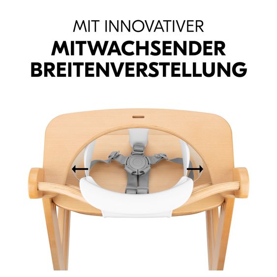 Hauck Hochstuhl Alpha Plus - im Sparset inkl. Baby Seat - Grey