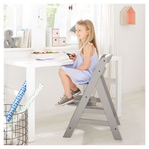 Hauck Hochstuhl Alpha Plus - im Sparset inkl. Baby Seat - Grey