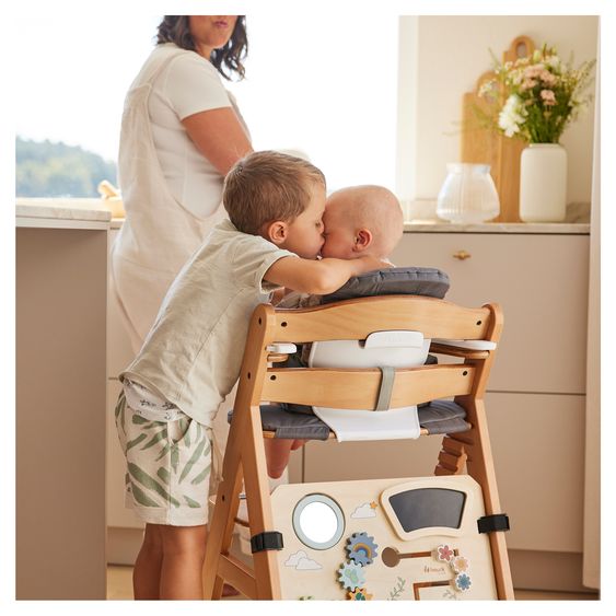 Hauck Hochstuhl Alpha Plus - im Sparset inkl. Baby Seat - Natur