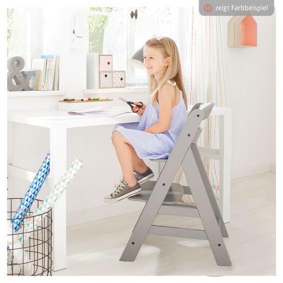 Hauck Hochstuhl Alpha Plus - im Sparset inkl. Baby Seat - Natur