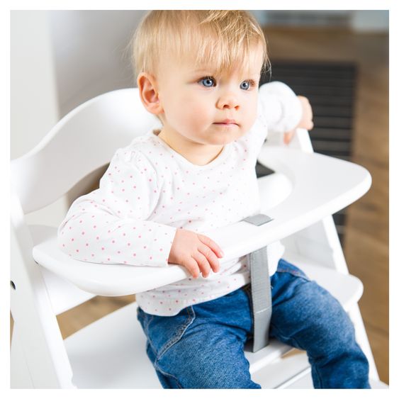Hauck Hochstuhl Alpha Plus - im Sparset inkl. Baby Seat - White