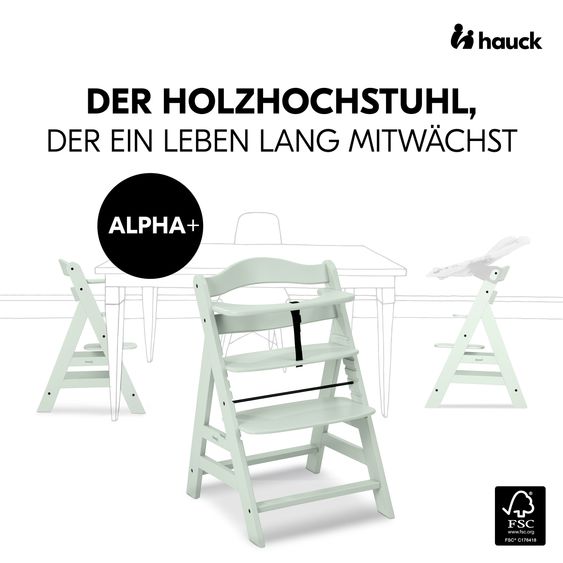 Hauck Hochstuhl Alpha Plus - Mint