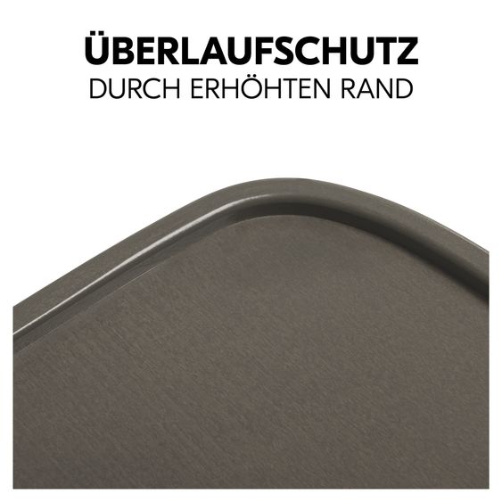 Hauck Hochstuhl Alpha Plus Select 4-tlg. Newborn Set - inkl. 2in1 Babyaufsatz & Wippe Disney Bambi Rose + Essbrett - Charcoal