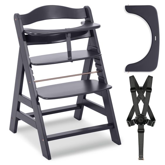 Hauck Hochstuhl Alpha Plus Select - Dark Grey