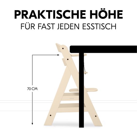 Hauck Hochstuhl Alpha Plus - Vanilla