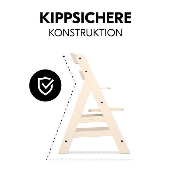 Hauck Hochstuhl Alpha Plus - Vanilla